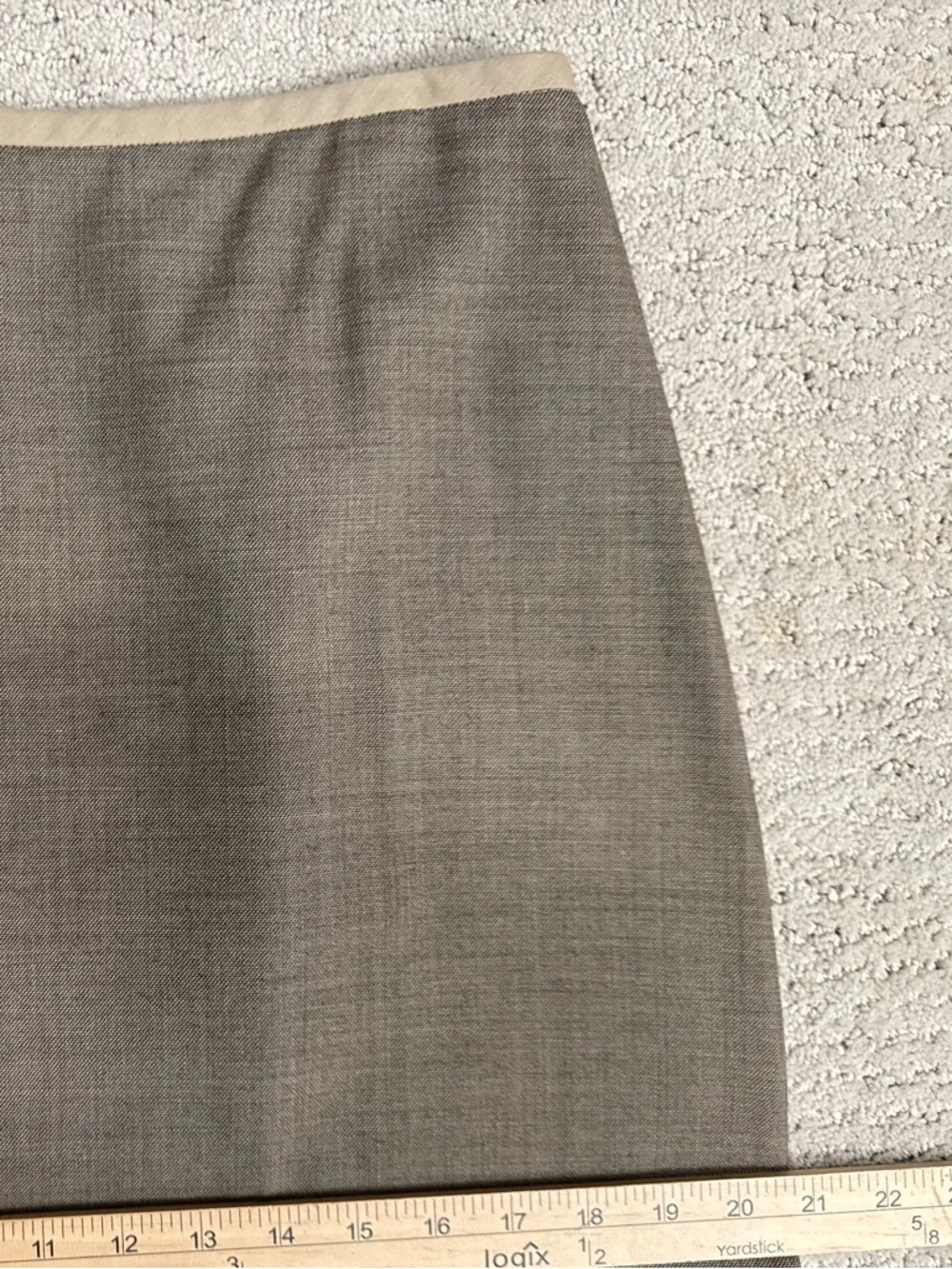 Vintage 90s J. Crew Long Wool Skirt RARE Tailored Lined Quiet Luxury Old Money - Picture 8 of 13